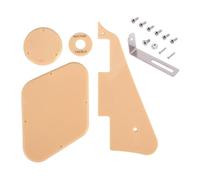 Ujjdwiurgh 1 Set CrèMe Pickguard/Cavité/Couvertures D'Interrupteur/Plaque de SéLection de Ramasser/Support/Vis pour Remplacement de Guitare de Style LP