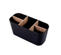 Ujjdwiurgh 1 support de brosse à dents pour salle de bain en plastique 21 x 9 x 10 cm 5 emplacements pour dentifrice avec séparateur en bambou pour accessoires de salle de bain