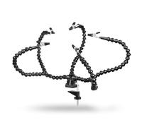 Ujjdwiurgh 1 support de soudage pour troisième main avec pince de table, support de PCB, outil de soudure à bras flexible