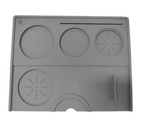 Ujjdwiurgh 1 tapis à café expresso en silicone pour station de tamponnage - Pièces de rechange pour bar à outils - Accessoire Espresso - Gris