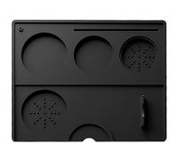 Ujjdwiurgh 1 tapis à café expresso en silicone pour tampon à café, pièces de rechange pour barre à outils, accessoire expresso, noir