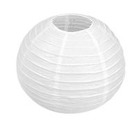 Ujjdwiurgh 1 X Abat-Jour De Lanterne en Papier Japonais Chinois pour Mariage De FÊTe,40cm(16 Pouces) Blanc CrÈMe