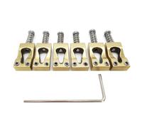 Ujjdwiurgh 10.8mm Pont de Guitare Électrique Pont de Guitare en Laiton Pont de Selle Pont de Vibrato de Guitare à 6 Cordes Selle de Guitare en Cuivre