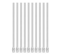 Ujjdwiurgh 10 Aiguilles de Distribution à Pointe Émoussée de 4 Pouces, Calibre 12, Applicateur de Fluide en Acier Inoxydable 10G