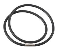 Ujjdwiurgh 10 Collier Du Cou en Dentelle de Caoutchouc Noir 450X4 Mm par Femme Homme