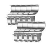 Ujjdwiurgh 10 Crochets pour Revêtement, Crochets de Revêtement pour Accrocher à L'Extérieur, Clips de Revêtement en Vinyle Sans Trou Nécessaires pour Suspendre des Décorations, A