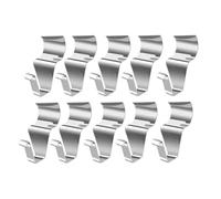 Ujjdwiurgh 10 Crochets pour Revêtement, Crochets de Revêtement pour Accrocher à L'Extérieur, Clips de Revêtement en Vinyle Sans Trou Nécessaires pour Suspendre des Décorations, B