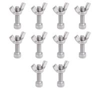 Ujjdwiurgh 10 Ensembles de Goupilles de Chauves-Souris de Poterie pour Roue Goupilles de Chauve-Souris en Acier Inoxydable Outils de Poterie Fonctionne pour Remplacement des Chauves-Souris