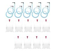 Ujjdwiurgh 10 Ensembles de Kit de Taraudage de Sirop D'Érable Comprenant 10 Robinets D'Érable, 10 Tubes de Sirop D'Érable de 35 Pouces et 10 Transparents de 8 L.