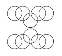 Ujjdwiurgh 10 Joints Toriques MéTriques PCS Caoutchouc Nitrile Noir éPaisseur 100 Mm DiamèTre ExtéRieur 3 Mm