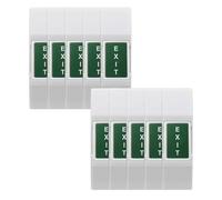 Ujjdwiurgh 10 Mini Boutons de Sortie avec Boîtier Inférieur, Étiquette Anglaise, Interrupteur Poussoir, Système de Contrôle D'Accès, Sortie COM NC NO