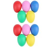 Ujjdwiurgh 10 Pack D'Instruments de Musique à Percussion en Plastique Joue Shakers Maracas D'Oeufs