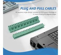 Ujjdwiurgh 10 Pcs 5.08Mm Pas 2Pin Plug-In Vis PCB Bornier Connecteur Angle Droit