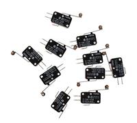 Ujjdwiurgh 10 Pcs Mini Interrupteur de fin de course Levier de roulement a charniere longue Snap Action LOT