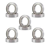 Ujjdwiurgh 10 Pcs Miniature Scellé MéTal Blindé MéTrique Radial Roulement une Billes ModèLe: 6701 ZZ 12X18X4 MM