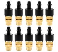 Ujjdwiurgh 10 pcs reglable buse de brumisation pour Jardinage saupoudrer en Laiton arrosage arroseur pulverisateur pour 'Irrigation