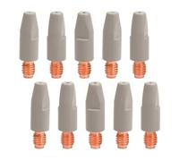 Ujjdwiurgh 10 Pièces 24KD Embouts de Contact de Soudage Revêtement de Protection M6 Embout de Buse à Gaz 0,8 mm Torche de Soudage MIG Soudage