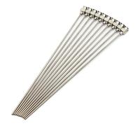 Ujjdwiurgh 10 Pièces Aiguille de Distribution 6 Pouces Connecteur Luer à Pointe Émoussée en Acier Inoxydable Aiguilles Émoussées en Acier Inoxydable 16G