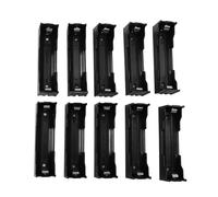 Ujjdwiurgh 10 Pieces Boite du Compartiment des Piles Ouvert Noir 3.7V Batterie 18650