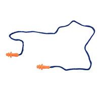 Ujjdwiurgh 10 Pieces Bouchons d'oreille de securite en silicone Bouchons d'oreille Souple - Housse de protection auditive avec Cordon, le sommeil a Bleu Orange