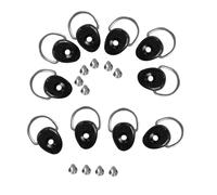 Ujjdwiurgh 10 Pièces Boucle de Pagaie de Kayak Fonctionnelle en Acier Inoxydable 304 Anneau en D Boucle D'Arrimage de Bateau Boucle de Raccord de Manille Facile à Installer Facile à Utiliser