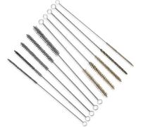 Ujjdwiurgh 10 Pièces Brosses à Tubes Métalliques pour Nettoyage des Tubes Tuyaux, Brosse Laiton, Brosse de Nettoyage de Tuyaux en Laiton, Brosse de Nettoyage de Tuyaux Métalliques, 5 Tailles