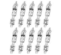 Ujjdwiurgh 10 PièCes Canne à PêChe Porte-Moulinets de PêChe SièGe de Moulinet de PêChe Support Pont Roue de PêChe Tige Porte-Clip de PêChe MatéRiel de PêChe