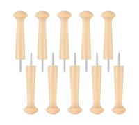 Ujjdwiurgh 10 Pièces de Bois Non avec des Clous Shaker Suspendus, 10 Crochets à Vis de 3,7 Pouces pour une Installation Facile