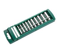 Ujjdwiurgh 10 pièces de douille externe 1/4" avec longue tête hexagonale et clé à cliquet combinée