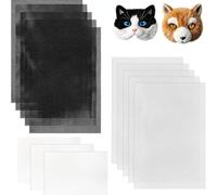 Ujjdwiurgh 10 Pièces de pour Masque Thérian avec 3 Pièces de Feutre pour de Rôle Costumé, Fursuits, Thérian, Artisanat