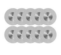 Ujjdwiurgh 10 Pièces Disque de Coupe en Verre 60 mm Meule de Coupe Diamant Roues de Coupe pour Outil Rotatif Fixation de Perceuse Polissage Carrelage