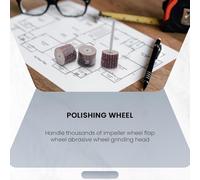 Ujjdwiurgh 10 Pièces Disque De Roue De Bande De Ponçage 15 Mm Outils Rotatifs À Grains 80/120/240/320/600 Pour