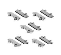 Ujjdwiurgh 10 pièces en acier inoxydable double volant d'inertie Mountain Word Slot porte coulissante rail verre poulie accessoires quincaillerie