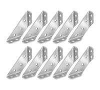 Ujjdwiurgh 10 Pièces Équerres D'Angle Connecteur de Fixation D'Angle Cadre de Support Triangulaire Support D'Angle en Acier Inoxydable
