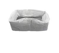 Ujjdwiurgh 10 PièCes Filtre RéUtilisable pour ExcréMents Chat Mains Doublures D'ExcréMents Chat Animaux Compagnie Filtre Sac Sable éLastique Doublures HygiéNiques pour Bac LitièRe S