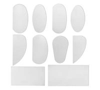 Ujjdwiurgh 10 Pièces Grattoir à Poterie, Outil Dentelé en Acier Inoxydable pour la Sculpture sur Céramique, le Façonnage, le Lissage, L'Artisanat