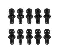 Ujjdwiurgh 10 PièCes M3 Vis à TêTe SphéRique Hexagonale en MéTal pour TT01 TT02 D5 1/10 TéLéCommandéE DéRive Voiture PièCes de Rechange Universelles, Noir