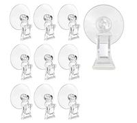 Ujjdwiurgh 10 Pièces Pinces à Ventouse Pince à Ventouse Transparente Ventouse en Verre de Fenêtre de Salle de avec Pince pour Affichage Publicitaire