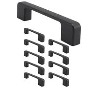 Ujjdwiurgh 10 PièCes PoignéEs Noires pour Meubles Armoire Boutons et PoignéEs Cuisine PoignéEs Tiroir Boutons Armoire Tire 96Mm