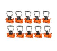 Ujjdwiurgh 10 Pièces Raccord à Extrémité pour Raccord D'Extrémité Rail Compagnie Aérienne Raccord Rail D'Arrimage Raccord Rail en L à Goujon pour Rail Compagnie Aérienne