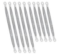 Ujjdwiurgh 10 Pièces Sangles de Masse Universelles pour Automobile, Kit de Sangles de Masse pour Moteur 10/12 Pouces, Sangles de Masse en Cuivre Tressées