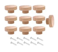 Ujjdwiurgh 10 PièCes SéRies Boutons de Tiroir en Bois Non Ronds 50Mm de DiamèTre PoignéEs de Commode de Meuble en Bois