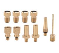 Ujjdwiurgh 10 PièCes SéRies de Buse de Pompe de Gonflage Presta Schrader Tube de Valve Adaptateurs de Valve de VéLo pour Route et VéLo Tout TéRrain et Pompe à Pneu de VéLo Fixie