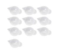 Ujjdwiurgh 10 PièCes SéRies Distributeur de Tasse de Moule en Silicone, Mini Tasse à Mesurer, Outils de Modulation pour DIY RéSine éPoxy Artisanat