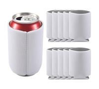 Ujjdwiurgh 10 PièCes SéRies NéOprèNe BièRe Peut Refroidisseur Boisson Tasse Bouteille Manchon Isolant Wrap Couverture Nouveau Blanc