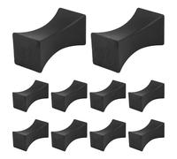 Ujjdwiurgh 10 PièCes SéRies Reste Petites Stands CuillèRe Fourchette Titulaire Set Ustensile Couverts Stand Noir