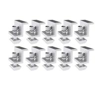 Ujjdwiurgh 10 Pièces Support Solaire Photovoltaïque Pince en Alliage D'Aluminium pour Module Solaire Supports de Rayonnage de Panneaux Solaires Accessoires Pince PV B