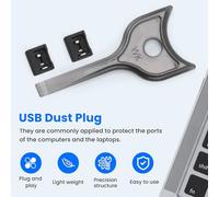 Ujjdwiurgh 10 PièCes USB Dust Plug Charger Port Cover Cap USB Security Lock Universal Dustproof Protector PC Notebook Laptop