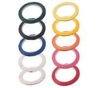 Ujjdwiurgh 10 Rouleaux de de Stérilisation pour Autoclave, 0,24 Pouce de Largeur et 216,5 Pouces de Longueur, D'Identification D'Instruments, 10 Couleurs Durables