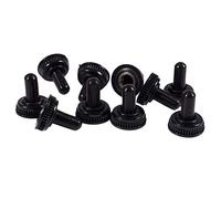 Ujjdwiurgh 10 x couvercle en caoutchouc etanche noir du diametre de 6mm de interrupteura bascule